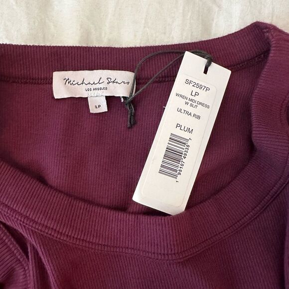 NWT Michael Stars Wren Ribbed Dress -N13 - Picture 4 of 5
